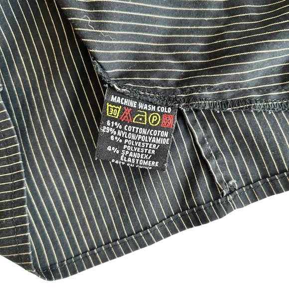 BEDO black with stripes long-sleeves blouse - Picture 7 of 12